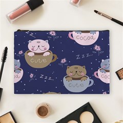 Cute Kittens Sleep Sweetly Mugs Cosmetic Bag (large) by Simbadda