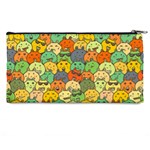 Seamless Pattern With Doodle Bunny Pencil Case Back