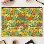 Seamless Pattern With Doodle Bunny Cosmetic Bag (XXXL) Back