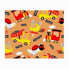 Seamless Pattern Cartoon With Transportation Vehicles Small Glasses Cloth by Simbadda