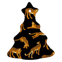 Seamless Exotic Pattern With Tigers Christmas Tree Ornament (two Sides) by Simbadda