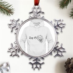 (2)dx Hoodie  Metal Large Snowflake Ornament by Alldesigners