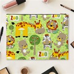 Funny Animals Cartoon Cosmetic Bag (XL) Back