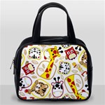 Vector Seamless Pattern Nice Animals Cartoon Classic Handbag (Two Sides) Back