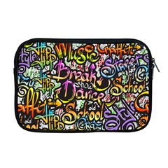 Graffiti Word Seamless Pattern Apple Macbook Pro 17  Zipper Case by Simbadda