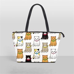 Cat-kitten-seamless-pattern Classic Shoulder Handbag by Simbadda