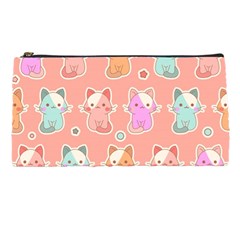 Cute-kawaii-kittens-seamless-pattern Pencil Case by Simbadda