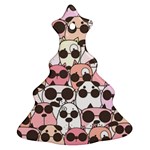 Cute-dog-seamless-pattern-background Ornament (Christmas Tree)  Front