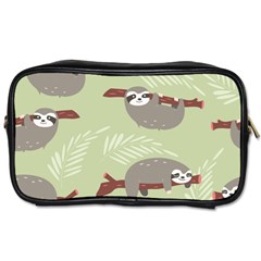 Sloths-pattern-design Toiletries Bag (two Sides) by Simbadda