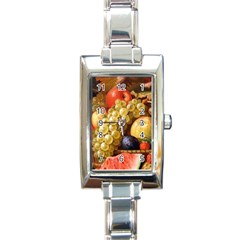 Fruits Rectangle Italian Charm Watch by Excel