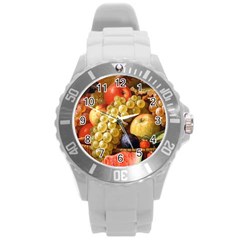 Fruits Round Plastic Sport Watch (l) by Excel