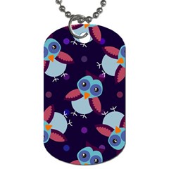 Owl-pattern-background Dog Tag (one Side) by Simbadda