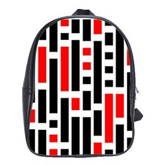 Background Geometric Pattern School Bag (large) by Grandong