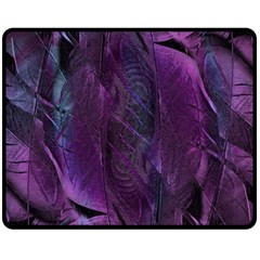 Feather Pattern Texture Form Two Sides Fleece Blanket (medium) by Grandong