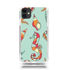 Seahorse Seashell Starfish Shell Iphone 11 Tpu Uv Print Case by Proyonanggan