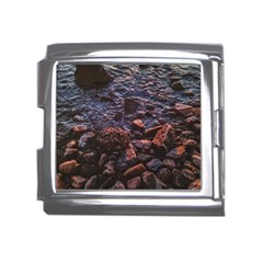 Twilight Treasures: Rocky Beachscape  Mega Link Italian Charm (18mm) by dflcprintsclothing