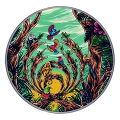 Monkey Tiger Bird Parrot Forest Jungle Style Wireless Fast Charger(white) by Grandong