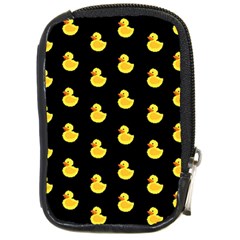 Rubber Duck Compact Camera Leather Case by Valentinaart