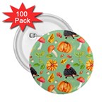 Autumn Seamless Background Leaves Wallpaper Texture 2.25  Buttons (100 pack)  Front