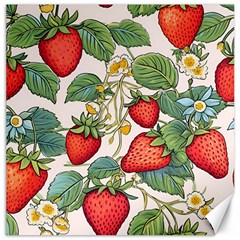 Strawberry Fruit Canvas 20  X 20  by Amaryn4rt