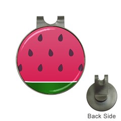 Watermelon Fruit Summer Red Fresh Food Healthy Hat Clips With Golf Markers by pakminggu