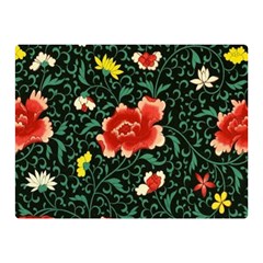 Background Vintage Japanese Design Two Sides Premium Plush Fleece Blanket (mini) by Grandong