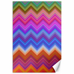 Pattern Chevron Zigzag Background Canvas 12  X 18  by Grandong