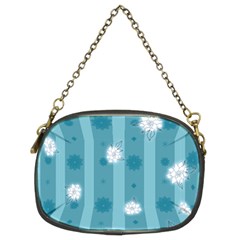 Gardenia Flowers White Blue Chain Purse (two Sides) by Grandong