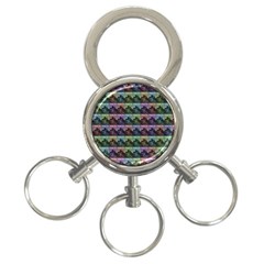 Inspirational Think Big Concept Pattern 3-ring Key Chain by dflcprintsclothing