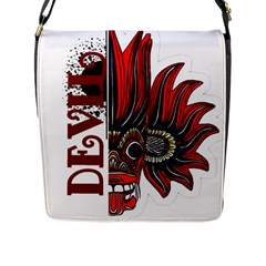 Devil2 Flap Closure Messenger Bag (l) by RuuGallery10