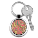 Pattern Glitter Pastel Layer Key Chain (Round) Front