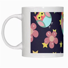 Owl-stars-pattern-background White Mug by pakminggu