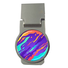 Multicolored-abstract-background Money Clips (round)  by pakminggu