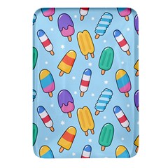 Cute-kawaii-ice-cream-seamless-pattern Rectangular Glass Fridge Magnet (4 Pack) by pakminggu