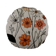 Flowers Pattern Plant Standard 15  Premium Round Cushions by pakminggu