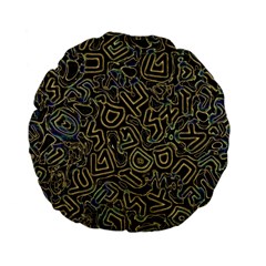 Pattern Abstract Runes Graphic Standard 15  Premium Flano Round Cushions by pakminggu