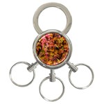 Red and Yellow Ivy  3-Ring Key Chain Front