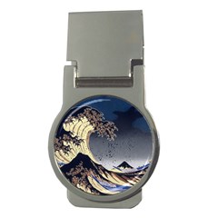 The Great Wave Off Kanagawa Japan Japanese Waves Money Clips (round)  by pakminggu