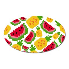 Watermelon -12 Oval Magnet by nateshop