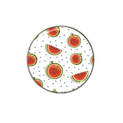 Seamless Background Pattern With Watermelon Slices Hat Clip Ball Marker (4 Pack) by pakminggu