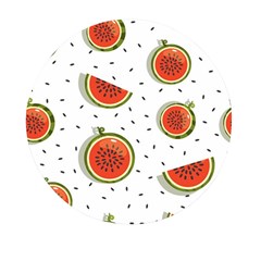 Seamless Background Pattern With Watermelon Slices Mini Round Pill Box (pack Of 3) by pakminggu