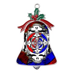 The Grateful Dead Metal Holly Leaf Bell Ornament by Grandong