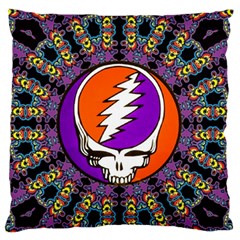 Gratefuldead Grateful Dead Pattern Large Premium Plush Fleece Cushion Case (one Side) by Cowasu