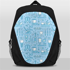 Dentist Blue Seamless Pattern Backpack Bag by Bedest