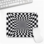 Optical-illusion-chessboard-tunnel Small Mousepad Front