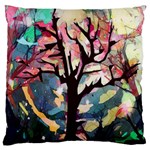 Tree-moon-night-sky-landscape Large Premium Plush Fleece Cushion Case (Two Sides) Front