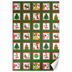 Christmas-paper-christmas-pattern Canvas 24  X 36  by Bedest