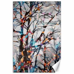 Forest-abstract-artwork-colorful Canvas 24  X 36  by Bedest