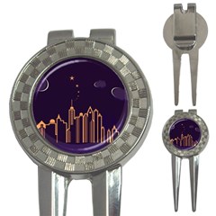 Skyscraper Town Urban Towers 3-in-1 Golf Divots by pakminggu