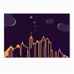 Skyscraper Town Urban Towers Postcard 4 x 6  (pkg Of 10) by pakminggu